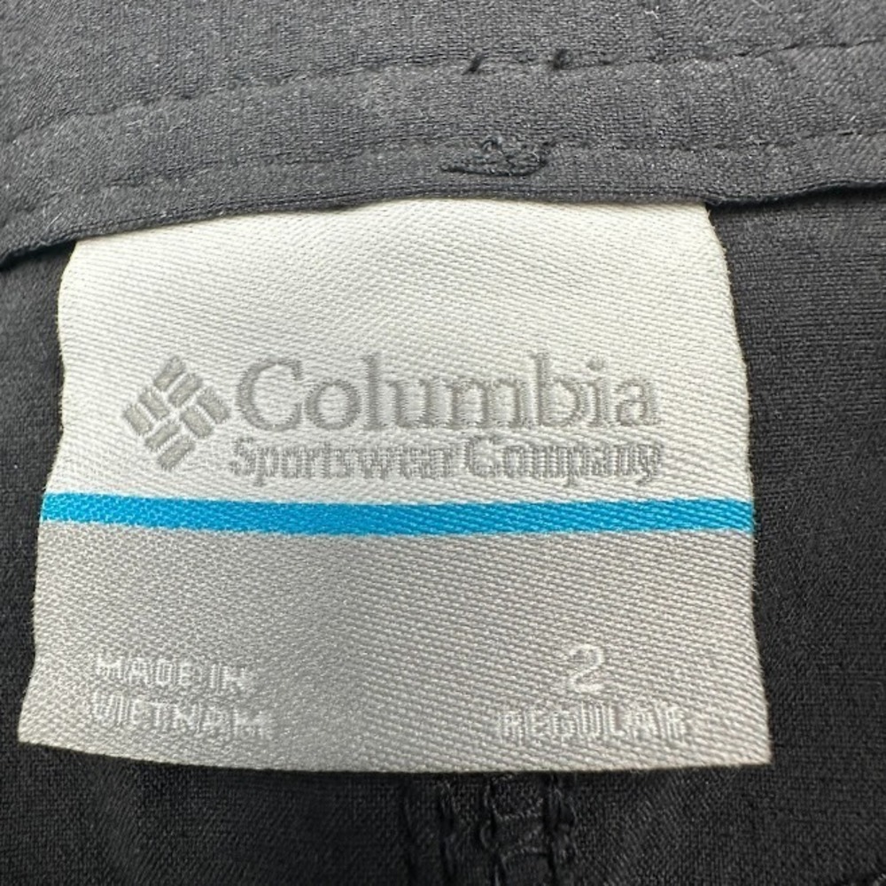 Columbia Pants Womens 2 Black Omni-Shield Straight Leg Roll Up Stretch Outdoor - Picture 8 of 13
